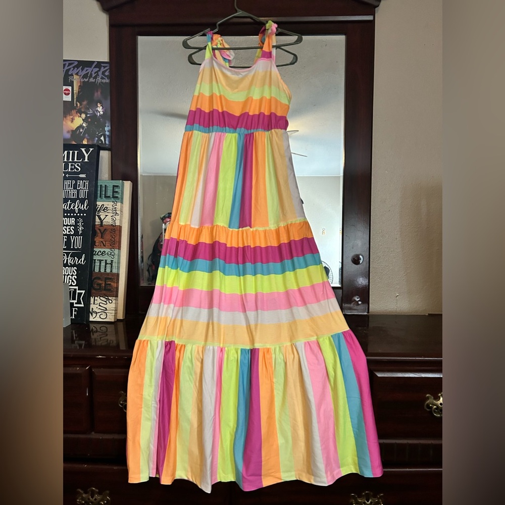 Colorful Striped Dress